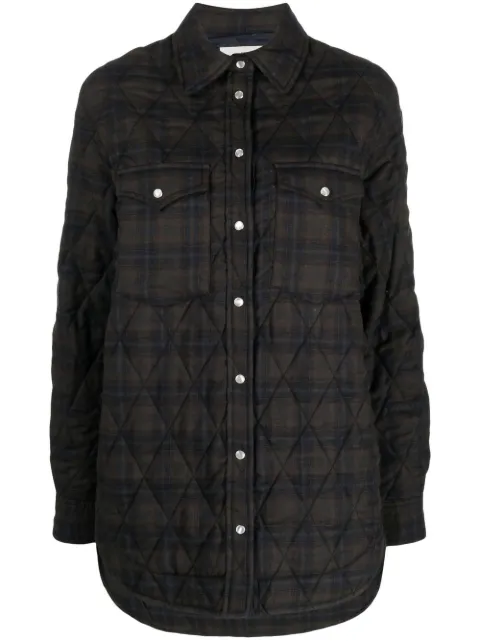 MARANT ÉTOILE quilted checked shirt