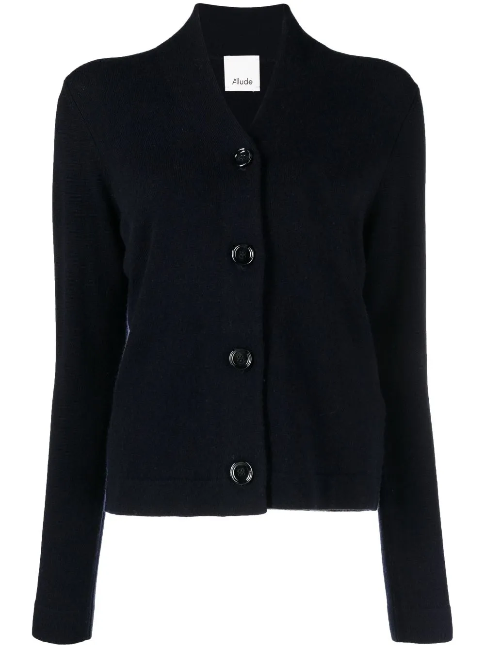 

Allude V-neck fine-knit cardigan - Blue