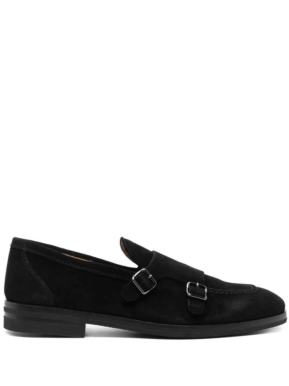 

Henderson Baracco zapatos monk de gamuza - Negro