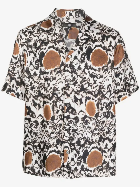 Edward Crutchley camisa manga corta con motivo abstracto