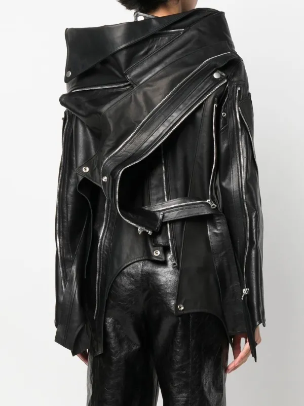 Junya Watanabe Belted Leather Jacket - Farfetch