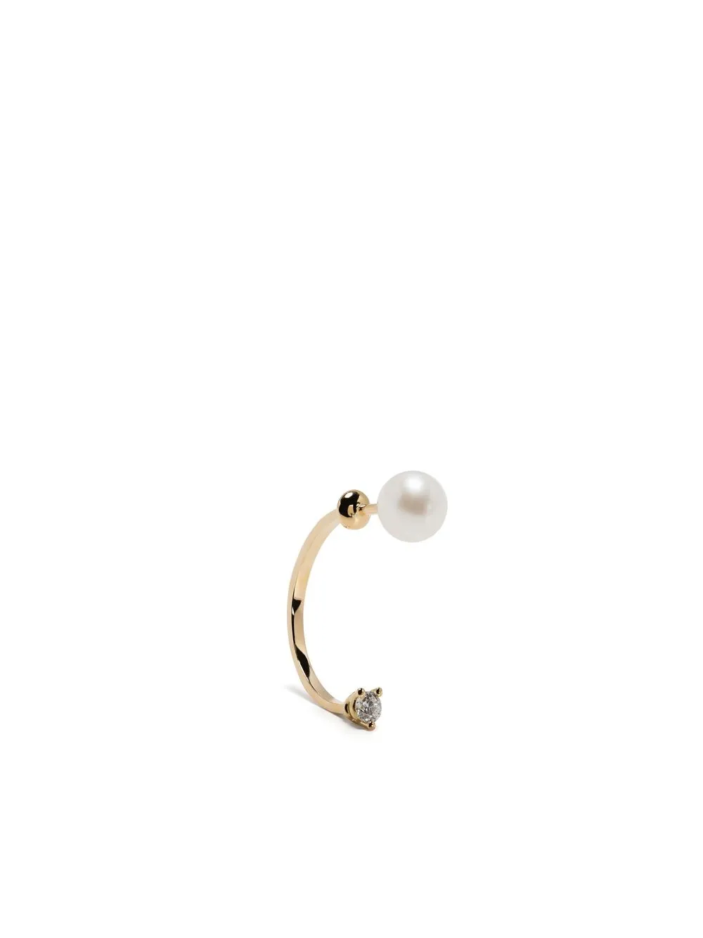 

Delfina Delettrez arete Dots en oro amarillo de 18kt con diamantes - Dorado