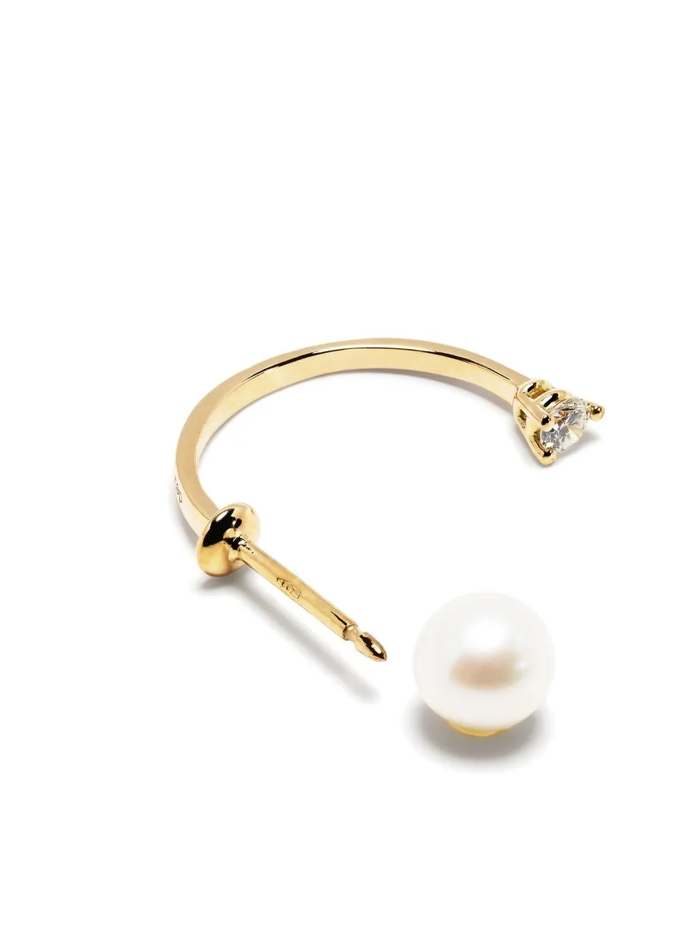  Delfina Delettrez 18kt Fold Gelbgoldohrring 