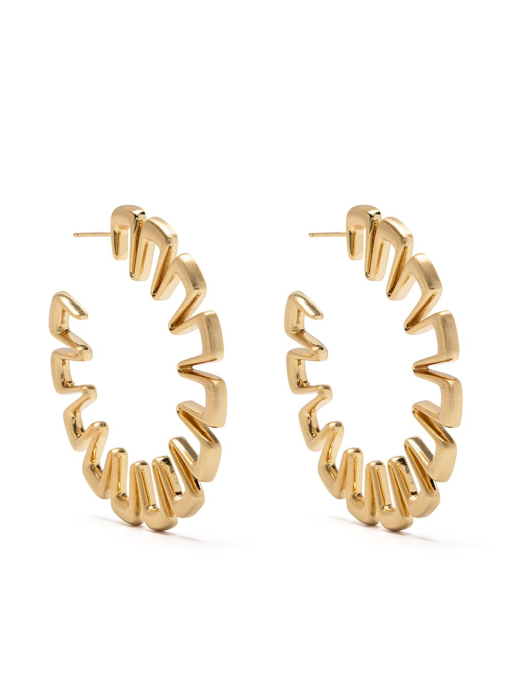 Cult Gaia Alma geometric hoop earrings - Gold