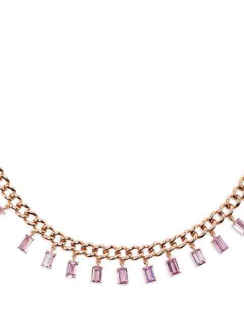 SHAY 18kt yellow gold sapphire choker necklace