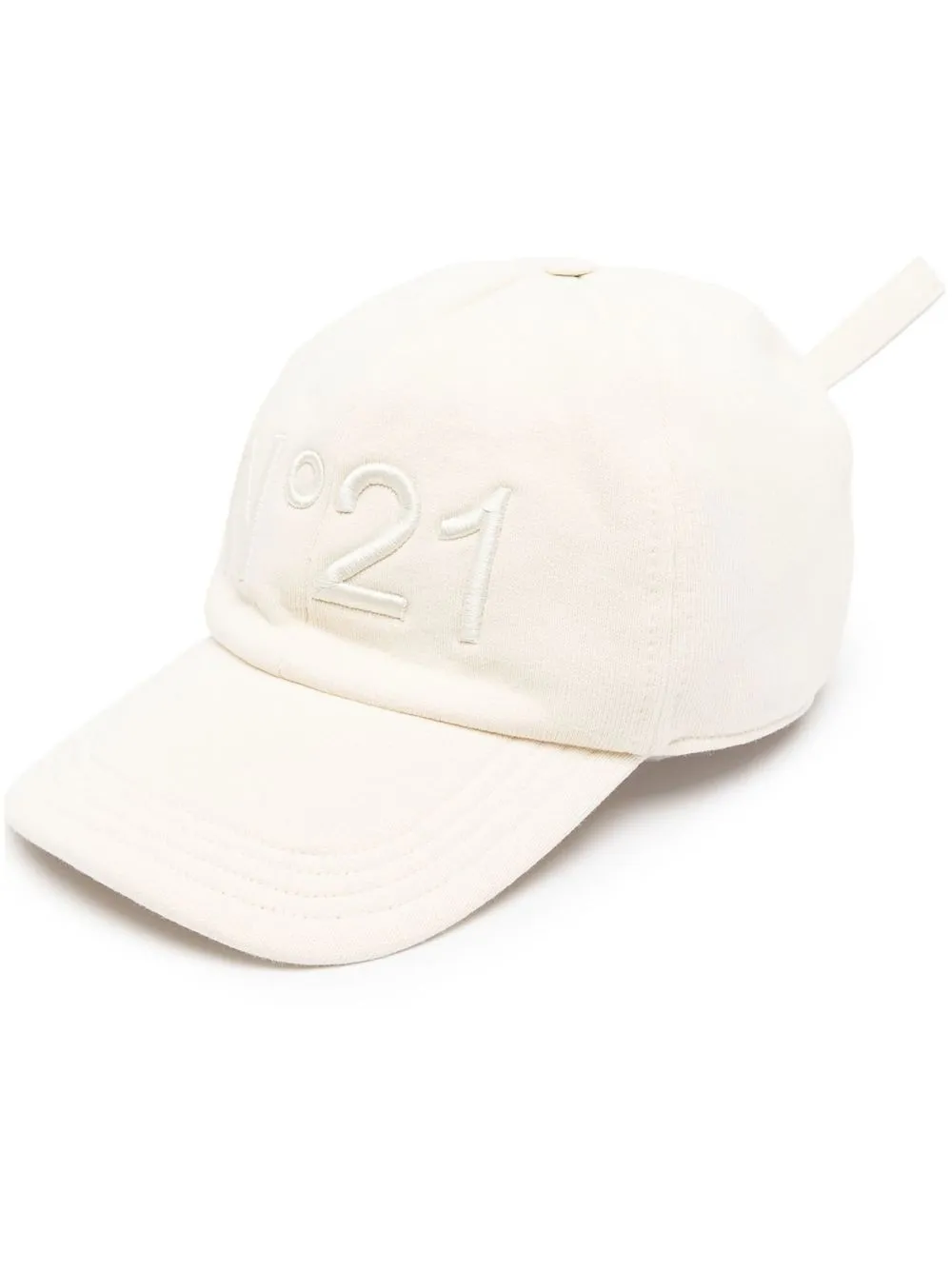 

Nº21 embroidered-logo cotton cap - Neutrals