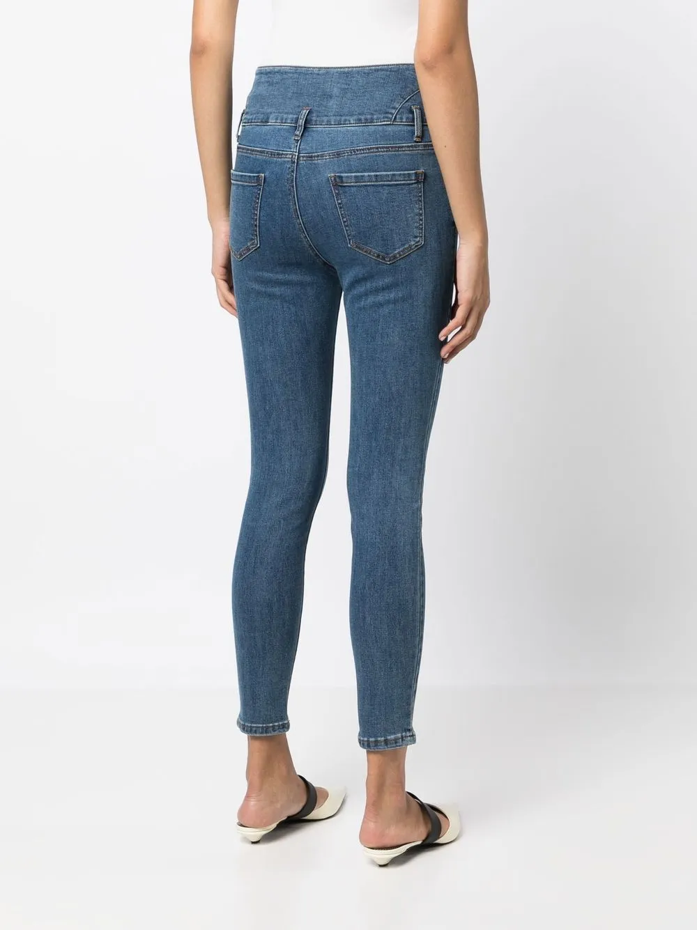 b+ab SkinnyJeans Mit Hohem Bund Farfetch