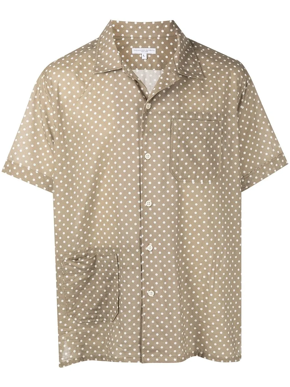 

Engineered Garments Camp polka-dot shirt - Neutrals