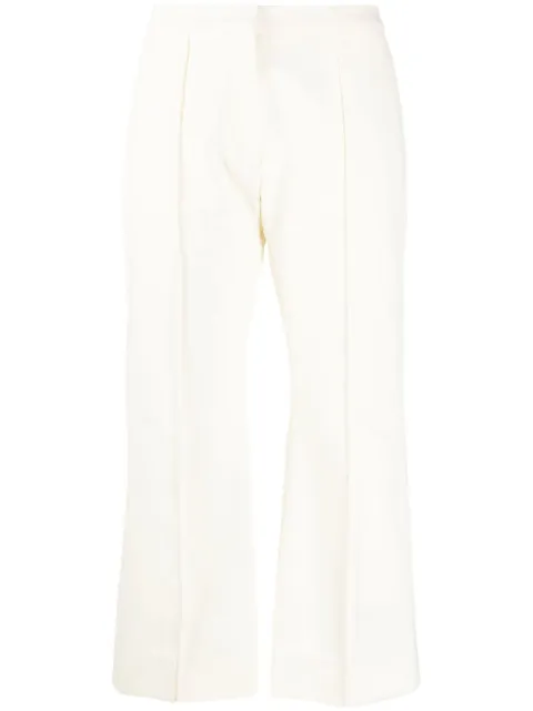 Jil Sander pantalones capri con tiro alto