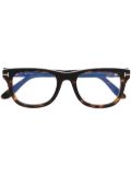 TOM FORD Eyewear round frame glasses - Brown