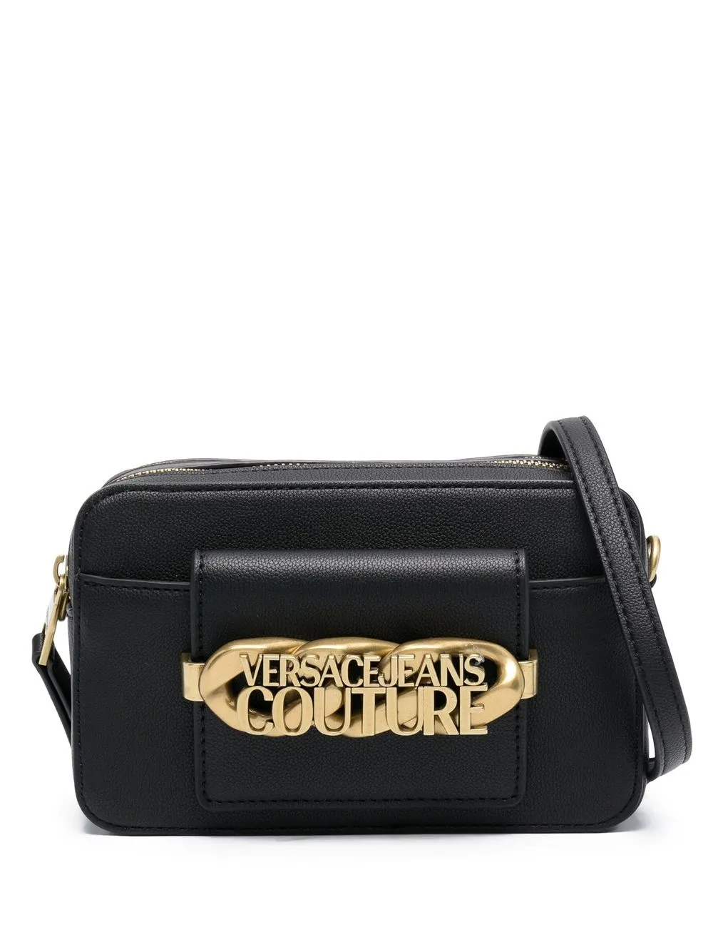 

Versace Jeans Couture logo-plaque crossbody bag - Black