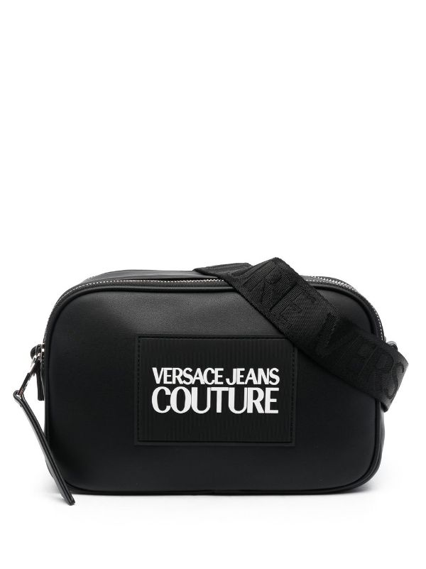 VERSACE JEANS COUTURE ショルダーバッグ ブラック ファー
