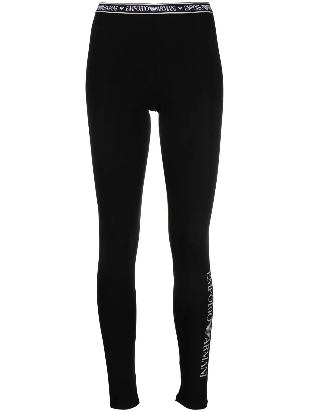 

Emporio Armani leggins con logo estampado - Negro