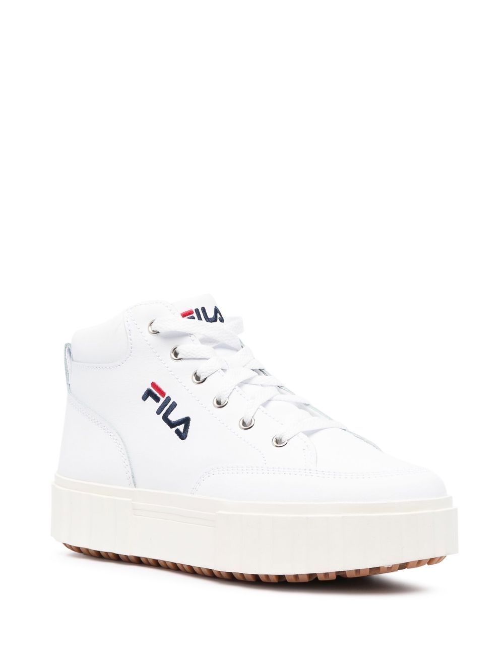 Shop Fila Sandblast High-top Sneakers In White