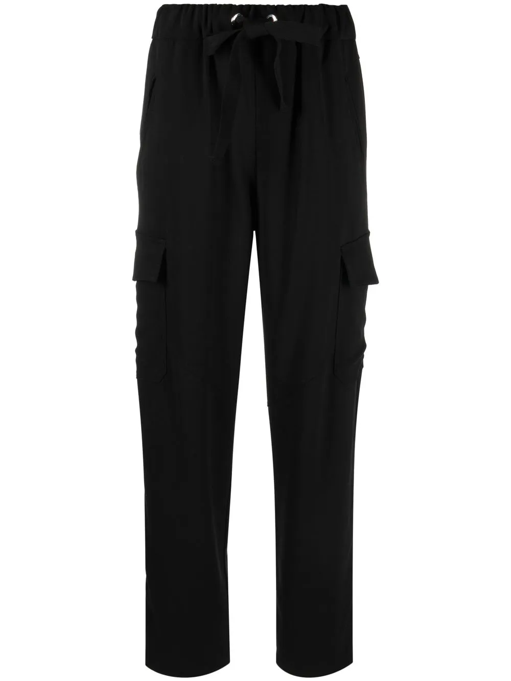 

IRO pantalones cargo con cordones en la pretina - Negro