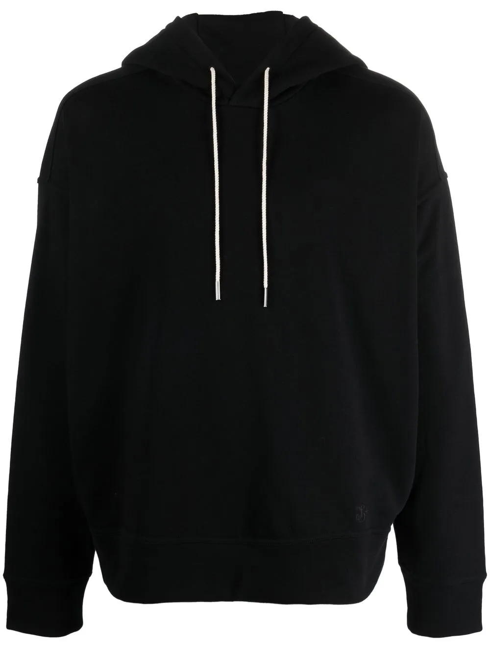 

Jil Sander hoodie con cordones - Negro