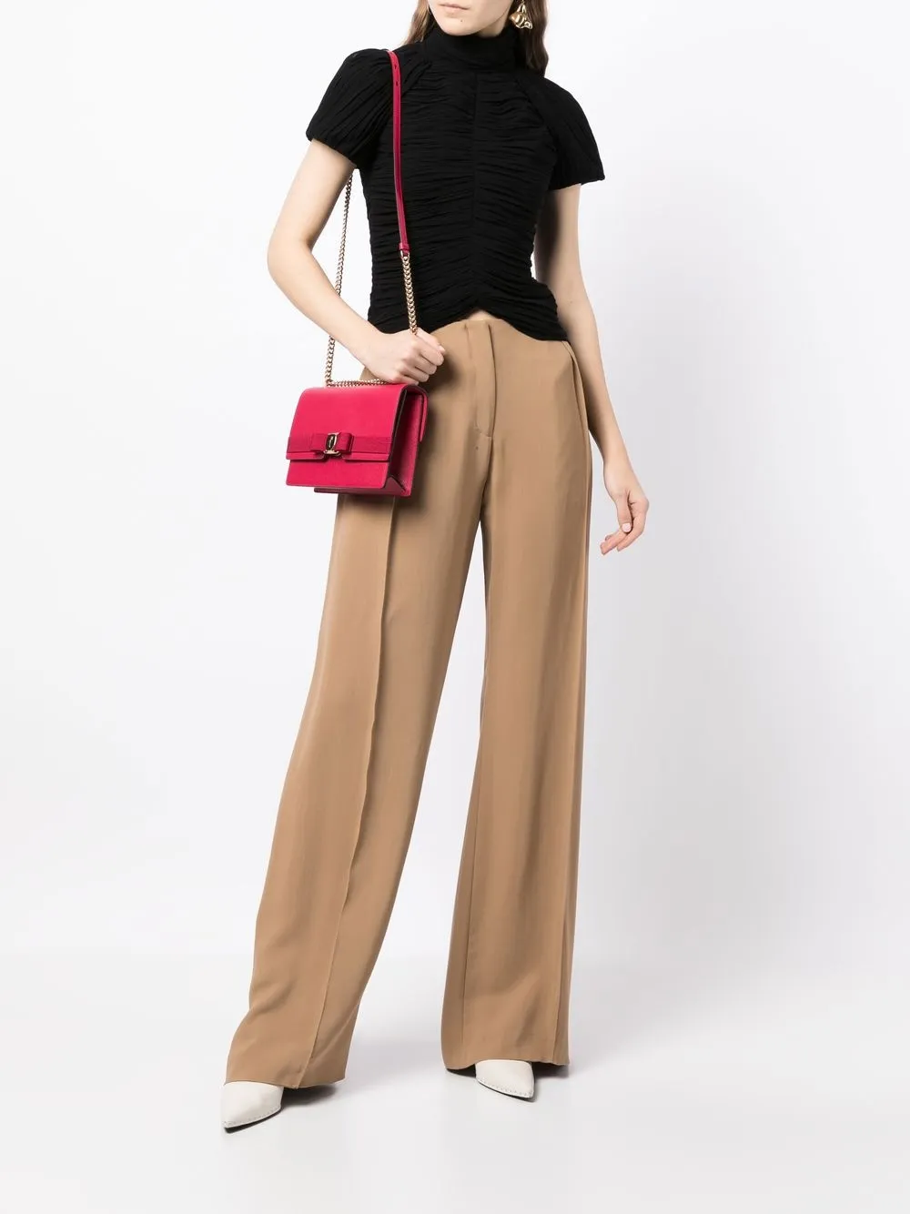 Ferragamo Vara Bow Shoulder Bag Farfetch