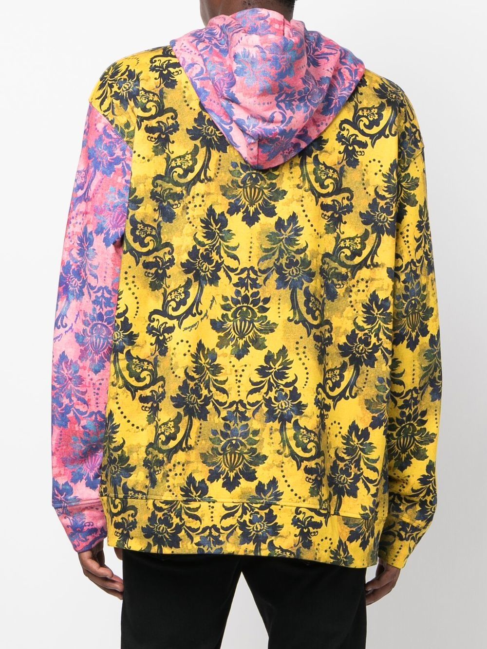 Versace Jeans Couture logo-patch graphic-print hoodie