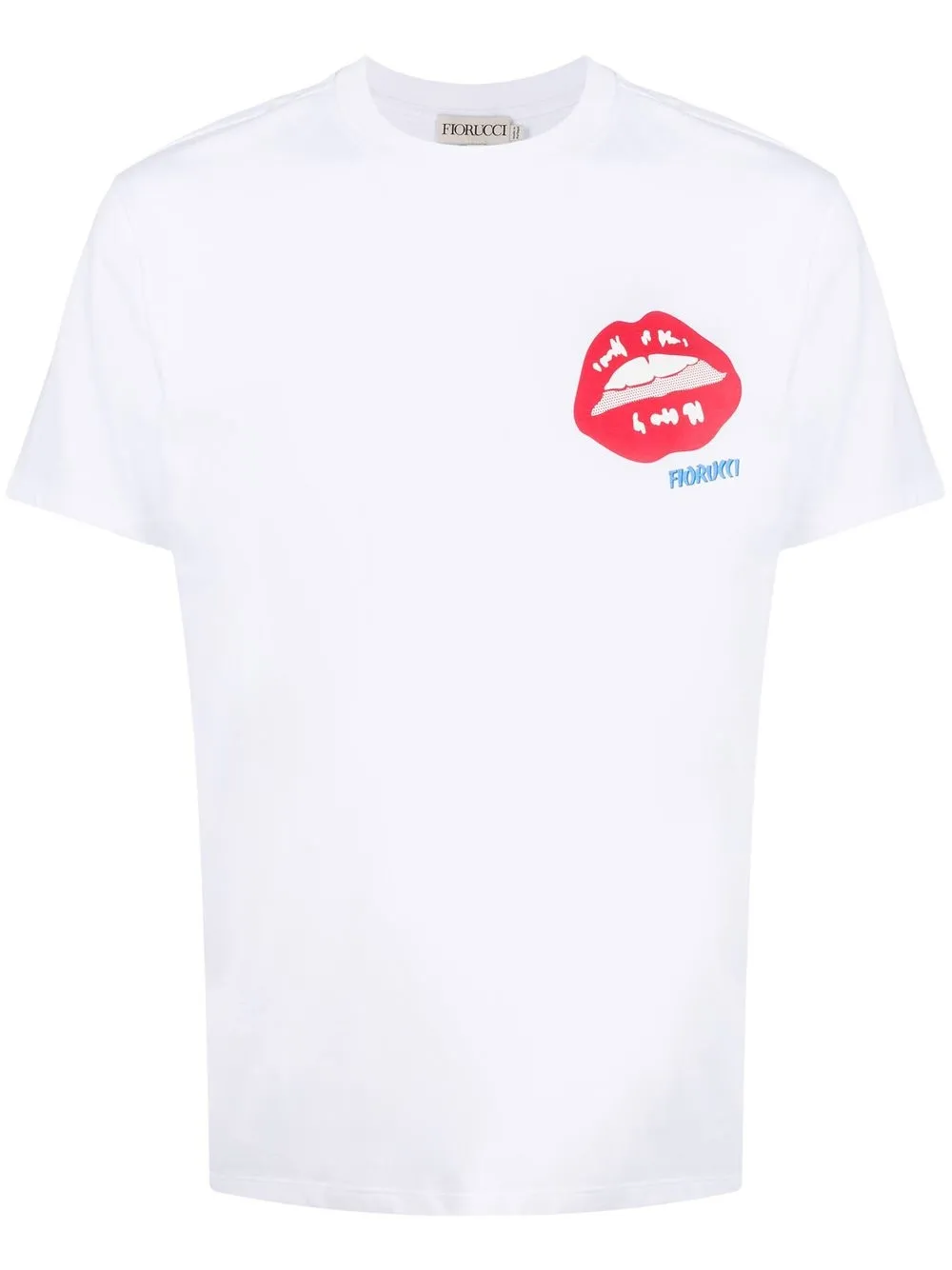 

Fiorucci playera Lips con logo estampado - Blanco