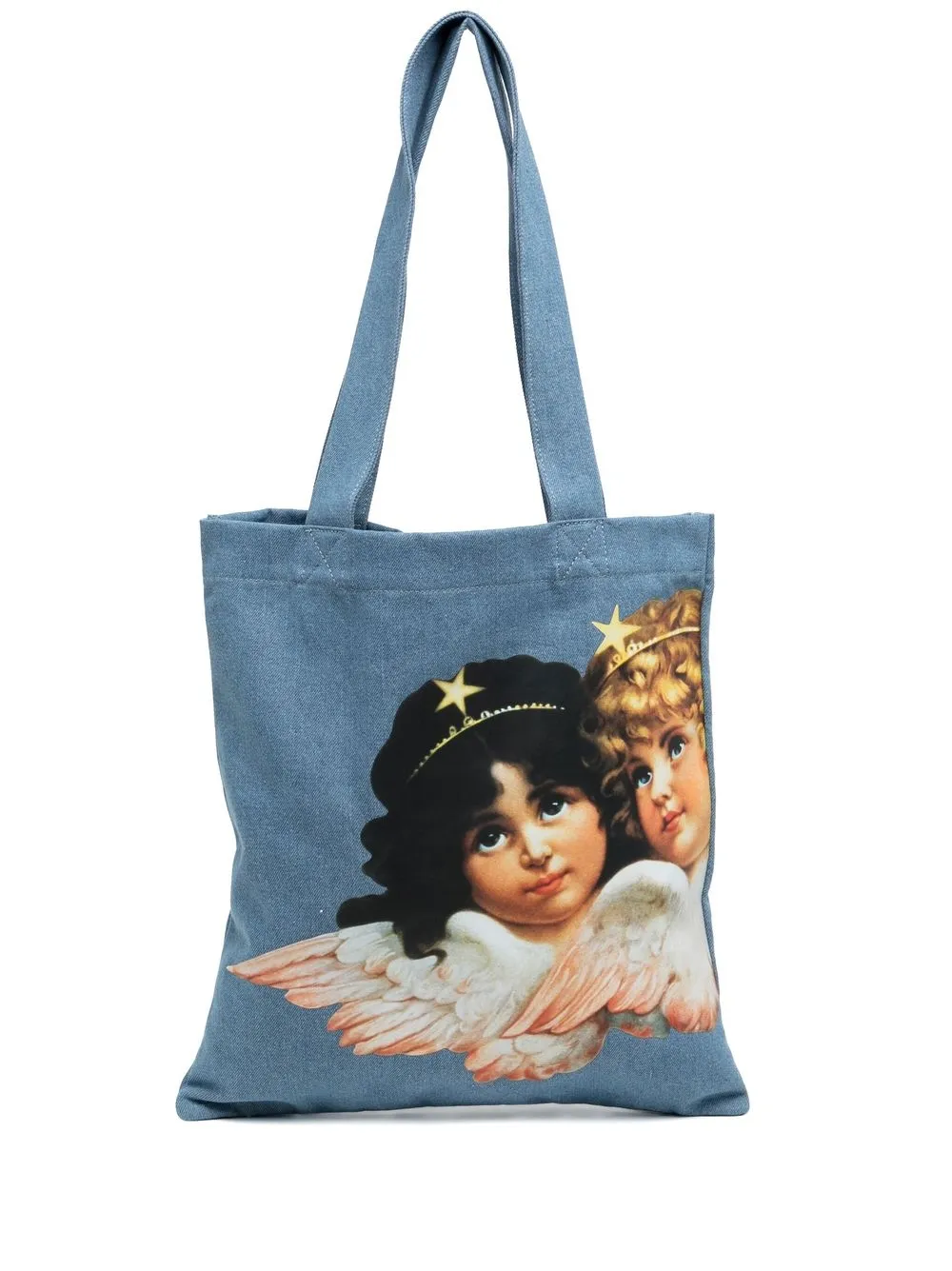 

Fiorucci tote con estampado gráfico - Azul