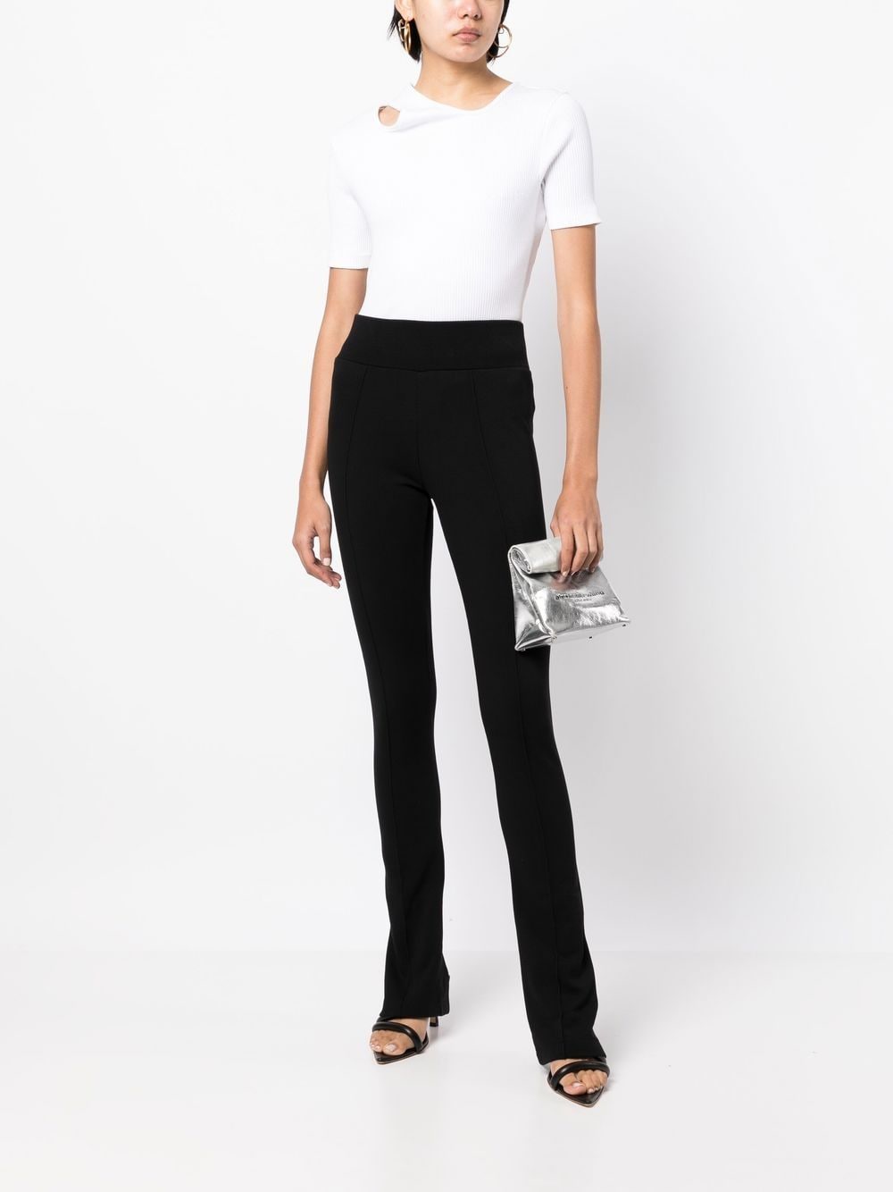 Shop Thom Krom Exposed-seam Detail Trousers In Black
