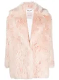 BECAGLI faux-fur oversize coat - Pink