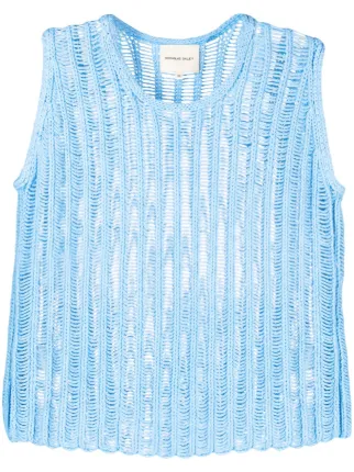 Nicholas Daley Machine open-knit Top - Farfetch