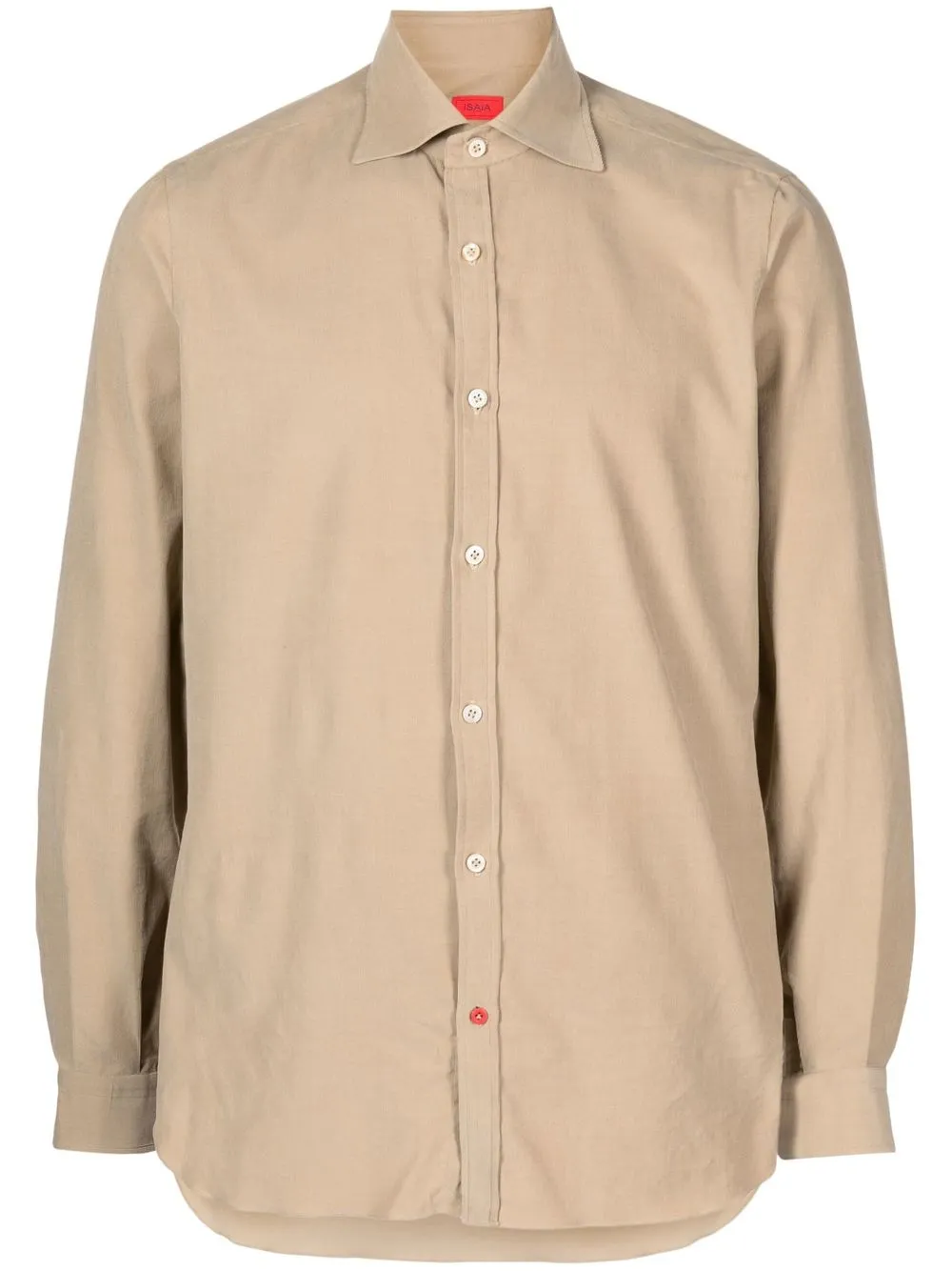 

Isaia camisa de pana - Marrón