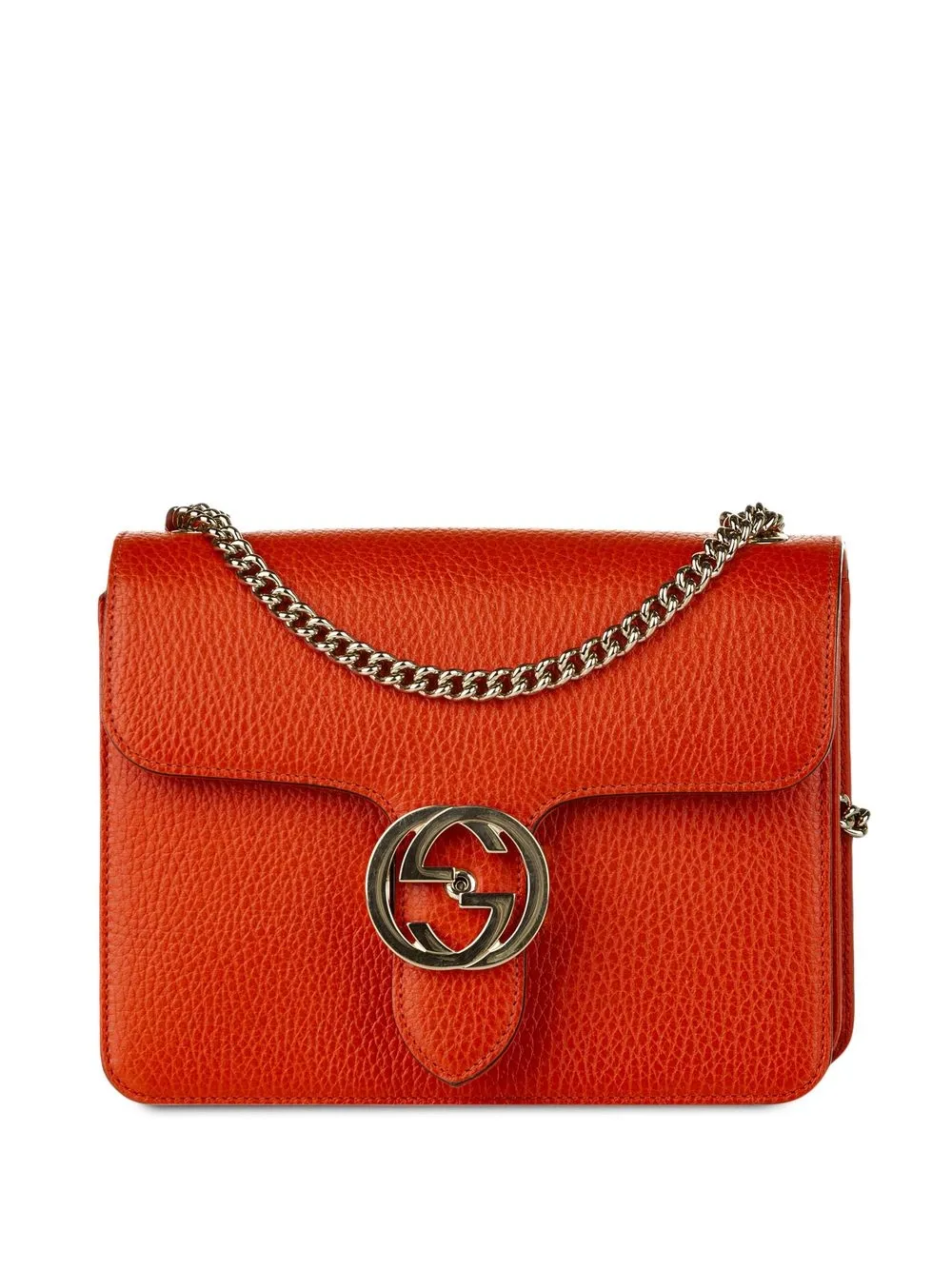 

Gucci Pre-Owned bolsa de hombro con motivo Interlocking G - Rojo