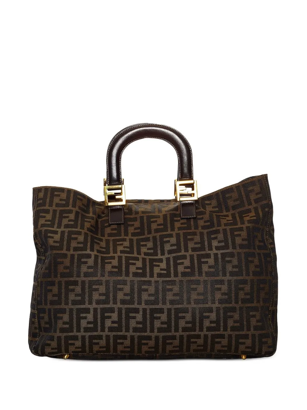 

Fendi Pre-Owned Zucca FF findings handbag - Brown