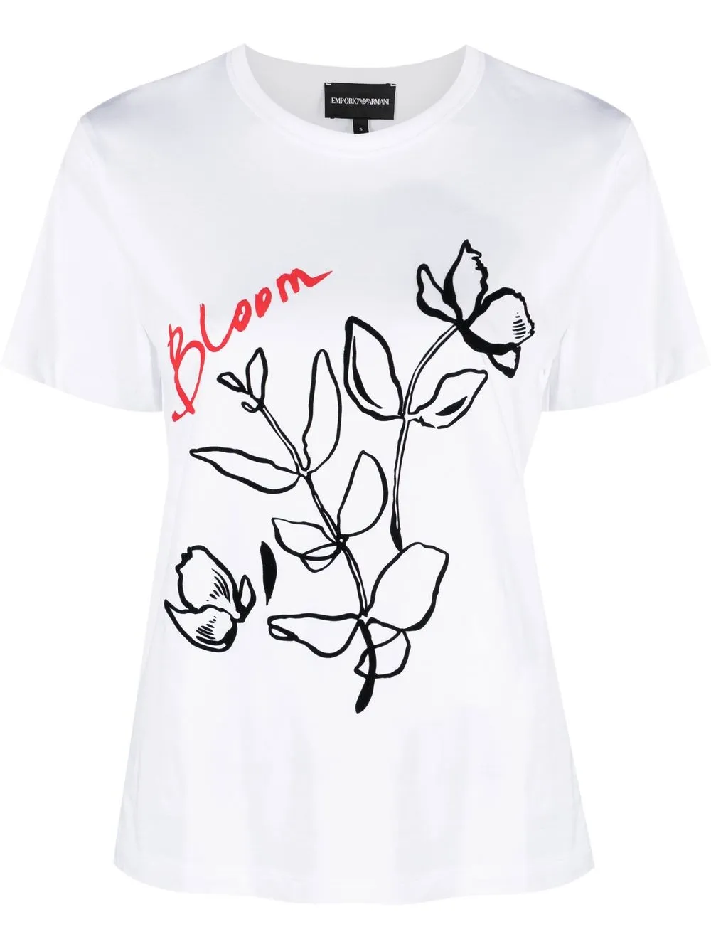 

Emporio Armani floral-print short-sleeve T-shirt - White