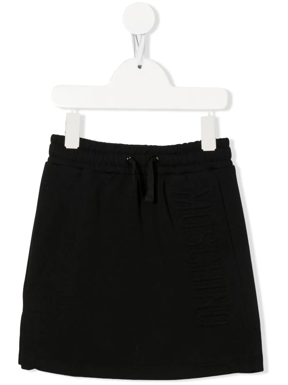 

Moschino Kids debossed-logo detail skirt - Black