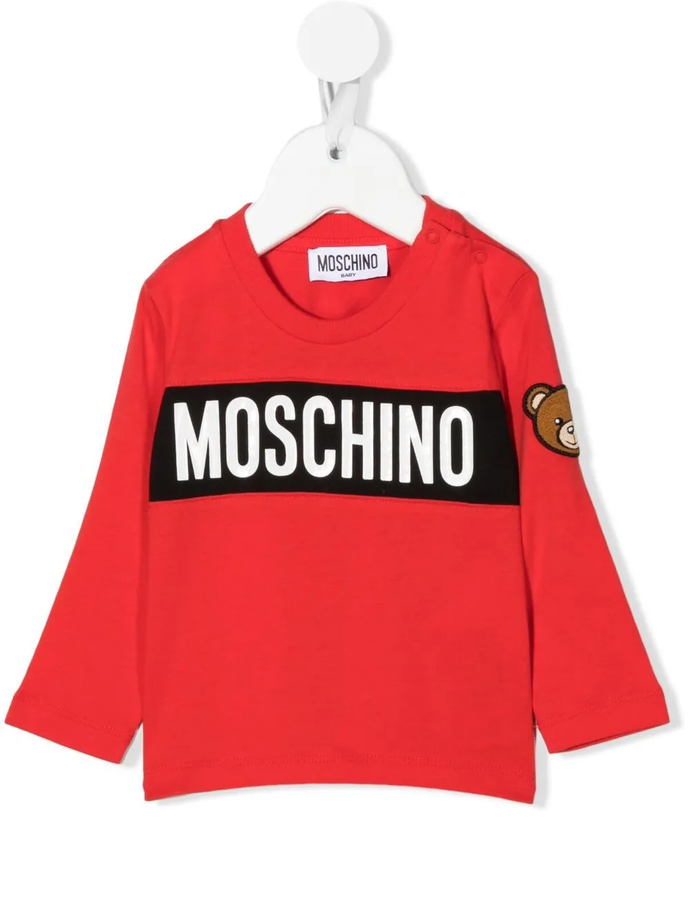 

Moschino Kids logo-print T-shirt - Red