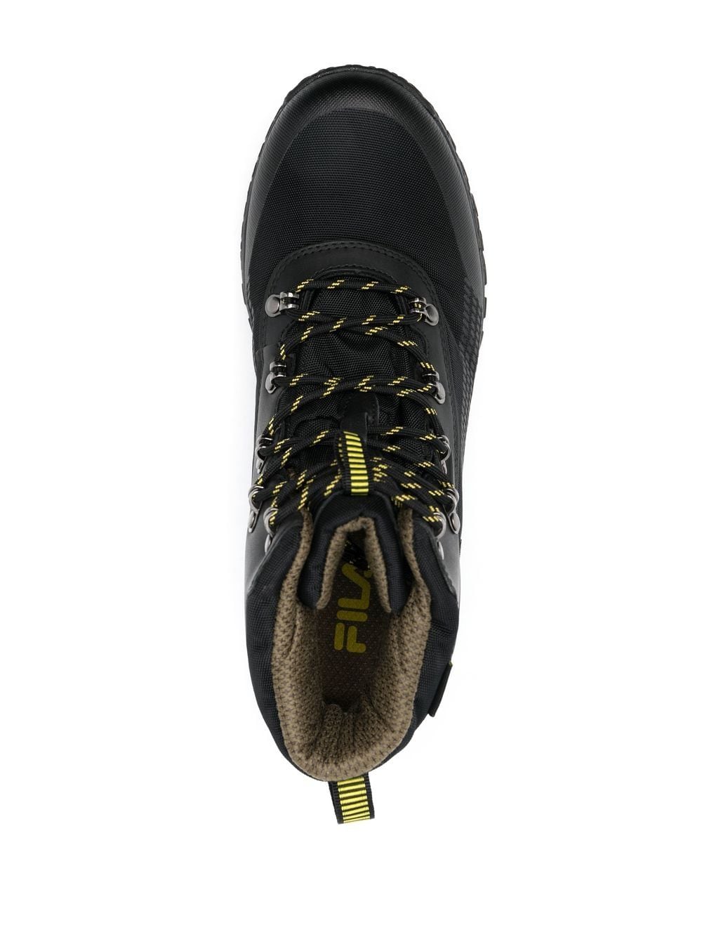 Shop Fila Hikebooster Lace-up Boots In Black