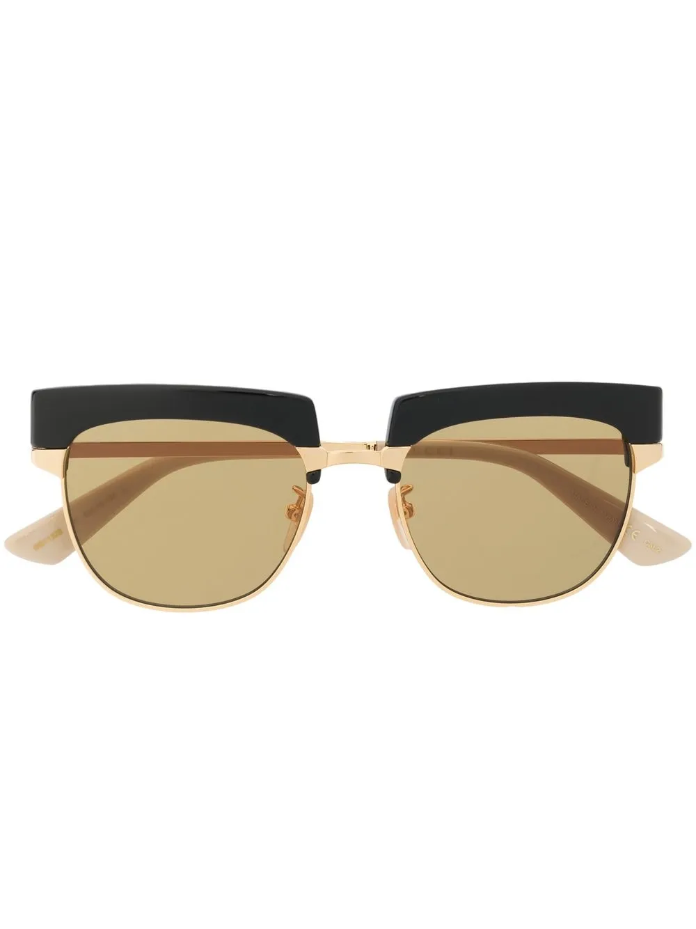 

Gucci Eyewear lentes de sol con armazón cuadrada intercambiable - Neutro