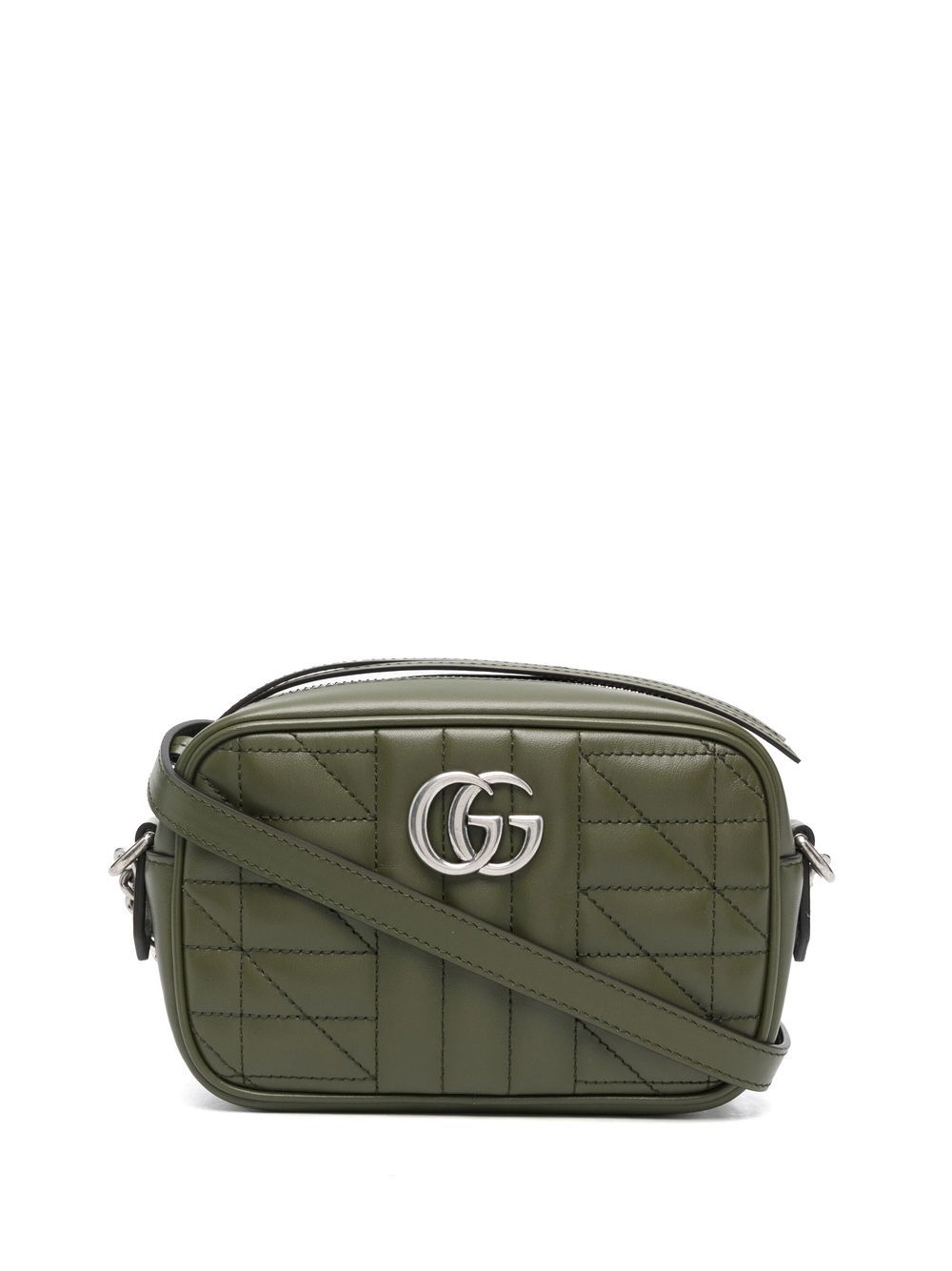 Gucci GG Marmont Small Shoulder Bag in Green