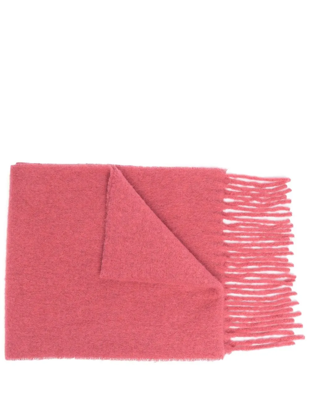 

IRO textured tassel-edge knitted scarf - Pink