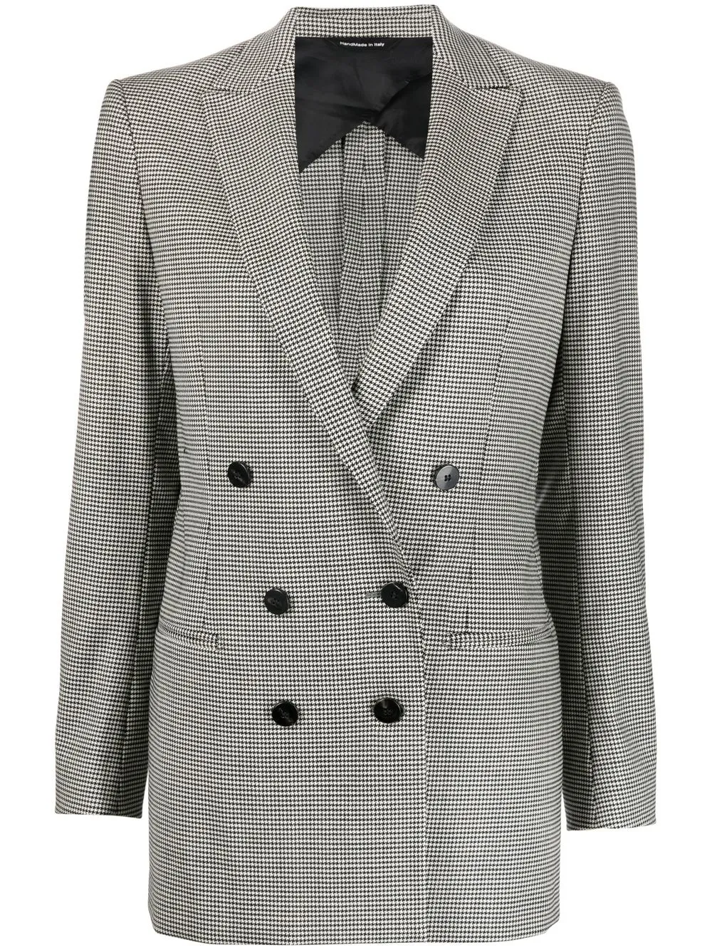 

Tonello double-breasted houndstooth blazer - Black