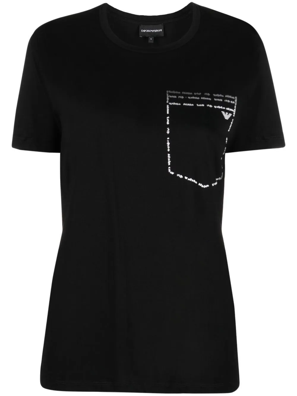 

Emporio Armani playera manga corta con bolsillo - Negro
