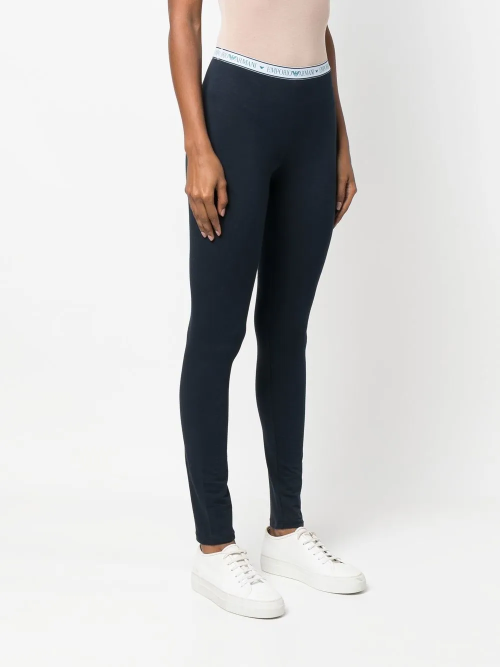 Emporio Armani Legging met logoprint Blauw