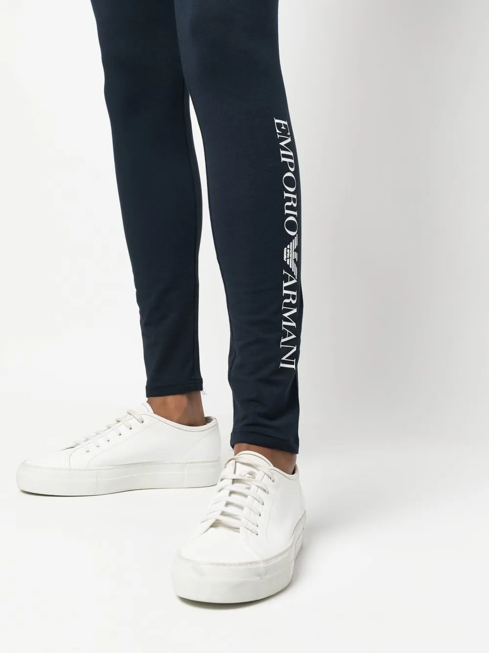 Emporio Armani Legging met logoprint Blauw