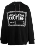 Versace Jeans Couture logo-print pullover hoodie - Black