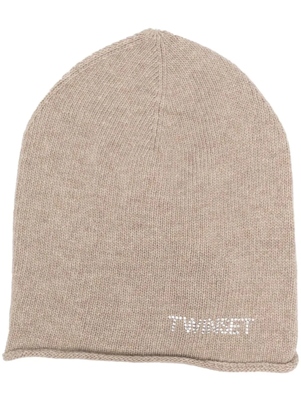 

TWINSET gorro con detalles y logo - Neutro