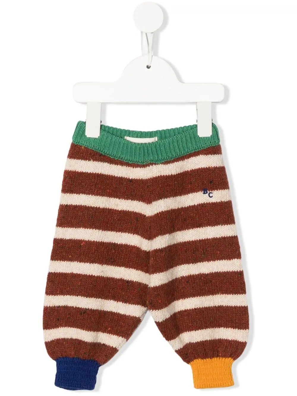 

Bobo Choses striped knit trousers - Brown