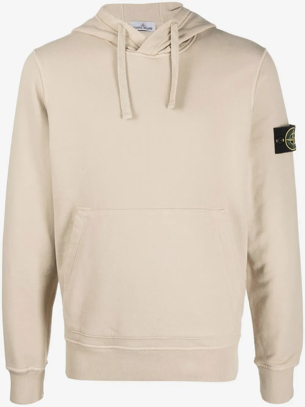 Stone Island Compass patch hoodie | Neutrals | Image 1