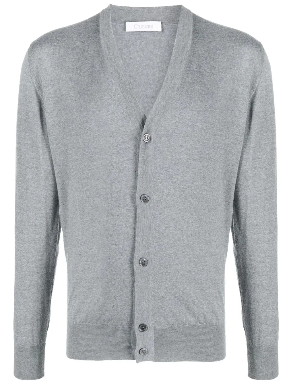 

Cruciani V-neck knit cardigan - Grey