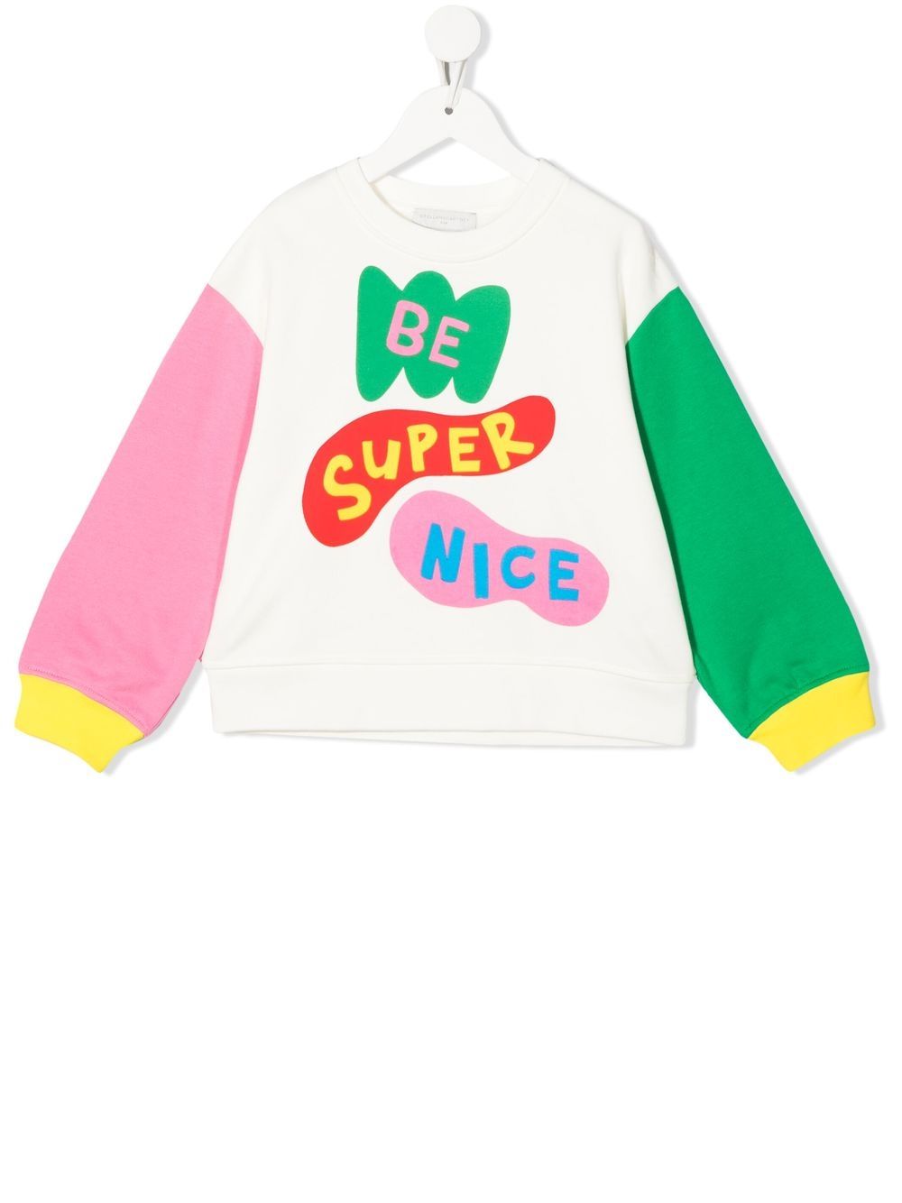 

Stella McCartney Kids slogan-print crew-neck sweatshirt - Neutrals