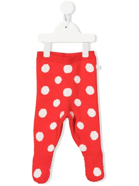 Stella McCartney Kids polka-dot knit leggings