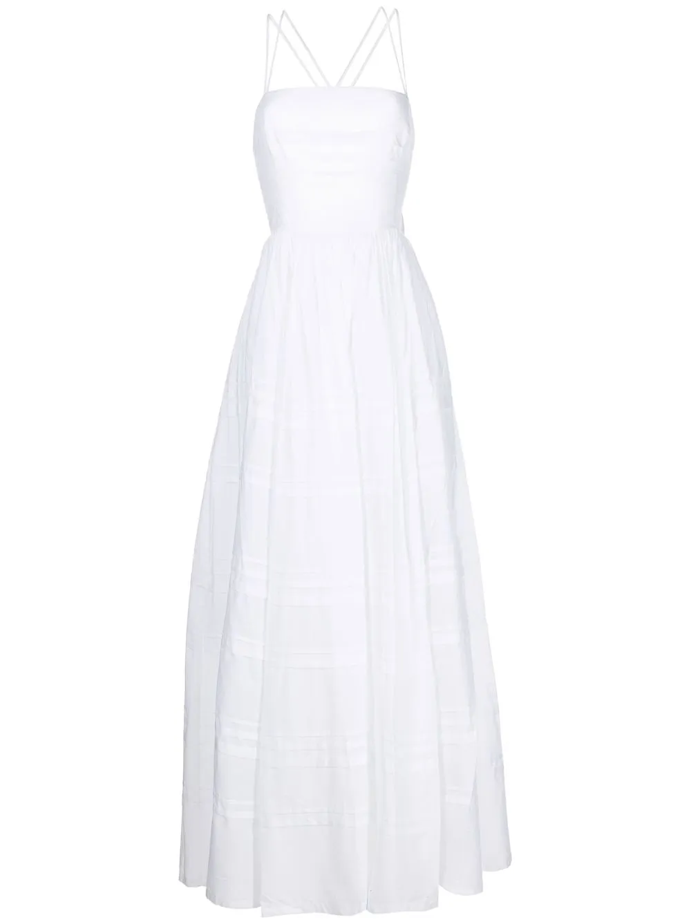 

STAUD crossover strap maxi dress - White