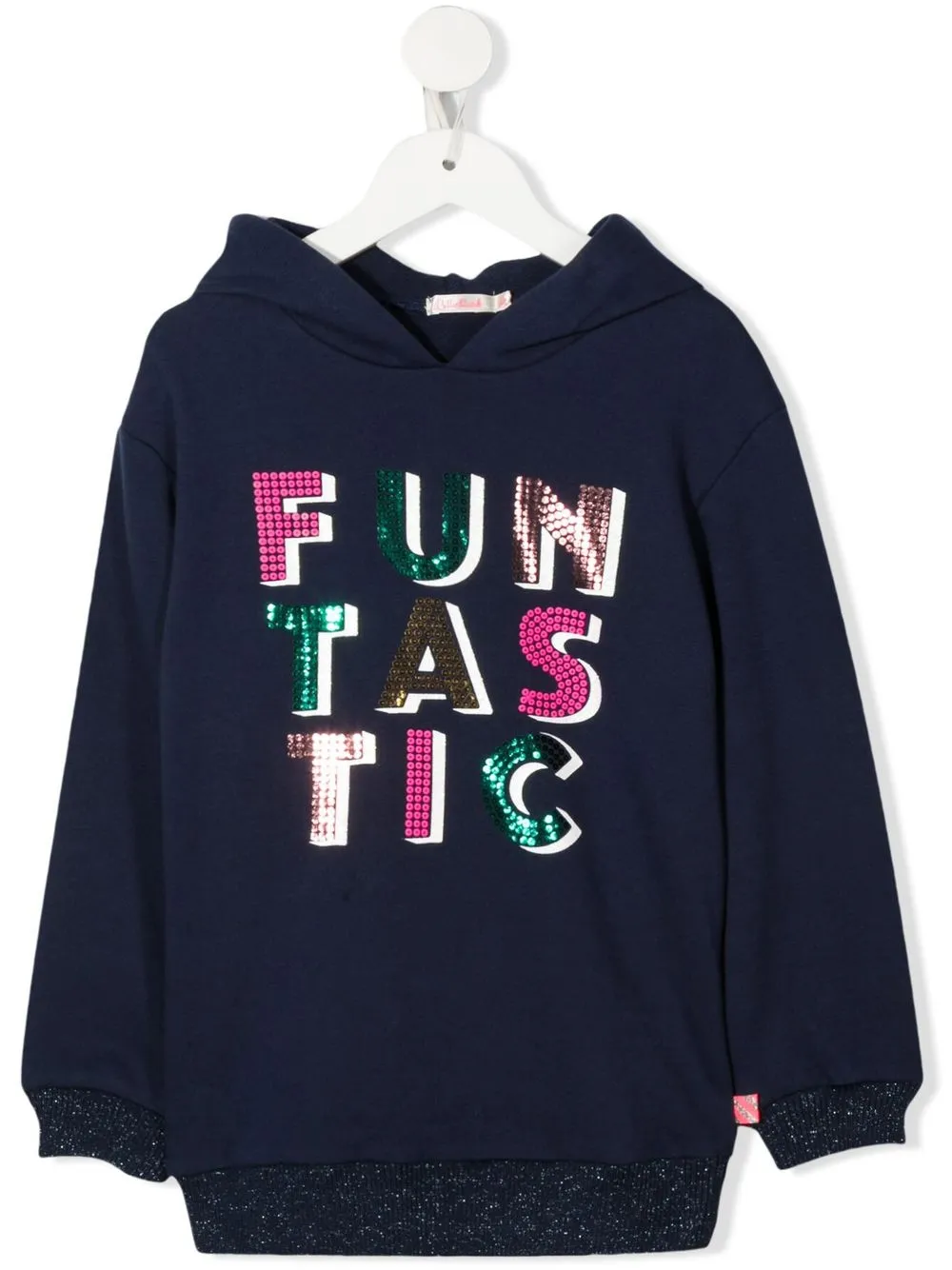 

Billieblush glitter trim hoodie - Blue